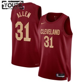 Dres Cleveland Cavaliers Jarrett Allen 31 Nike 2022-23 Icon Edition Maroon Swingman - Dječji